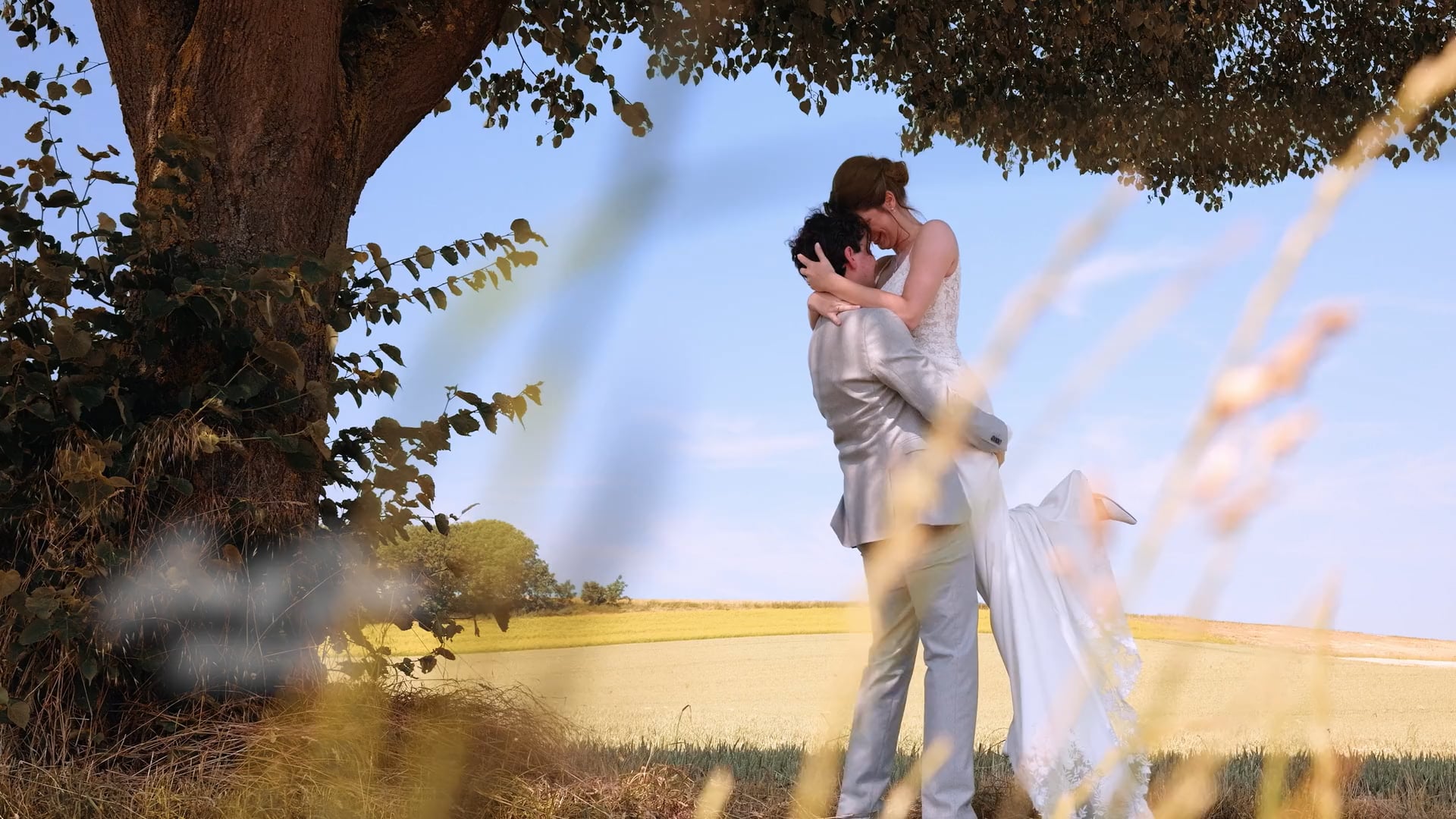 Anne & Duane op hun trouwdag