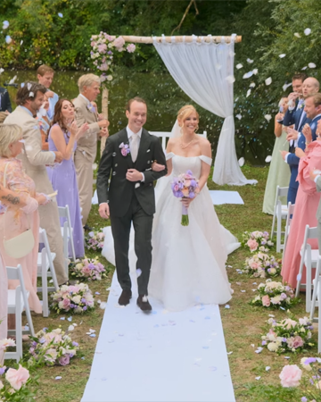 Daphne & Philip op hun trouwdag